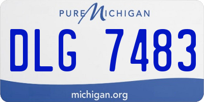 MI license plate DLG7483