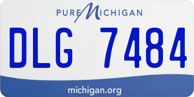 MI license plate DLG7484