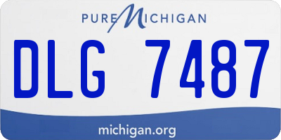 MI license plate DLG7487