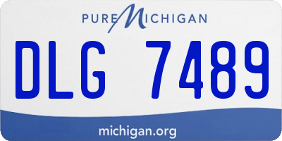 MI license plate DLG7489