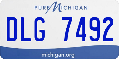 MI license plate DLG7492