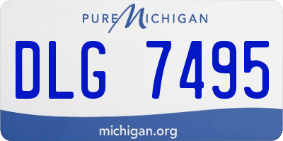 MI license plate DLG7495