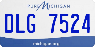 MI license plate DLG7524