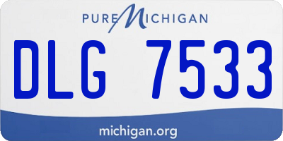 MI license plate DLG7533