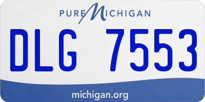 MI license plate DLG7553