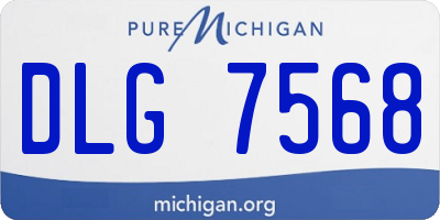 MI license plate DLG7568