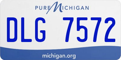 MI license plate DLG7572