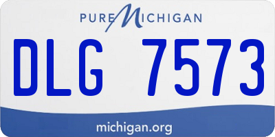 MI license plate DLG7573