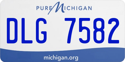 MI license plate DLG7582