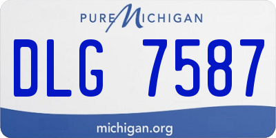 MI license plate DLG7587