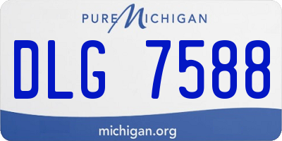 MI license plate DLG7588