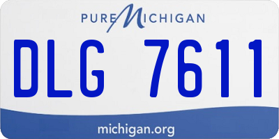 MI license plate DLG7611
