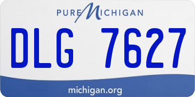 MI license plate DLG7627