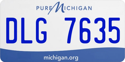 MI license plate DLG7635