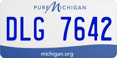 MI license plate DLG7642