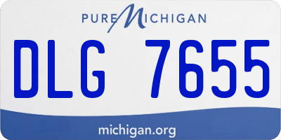 MI license plate DLG7655