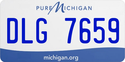 MI license plate DLG7659