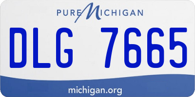 MI license plate DLG7665