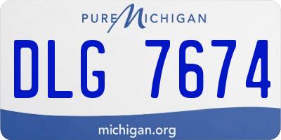 MI license plate DLG7674