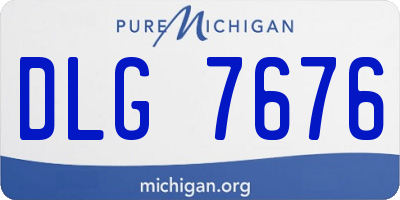 MI license plate DLG7676