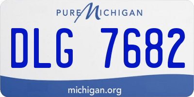 MI license plate DLG7682