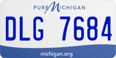 MI license plate DLG7684
