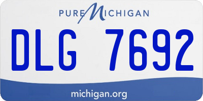 MI license plate DLG7692