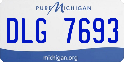 MI license plate DLG7693