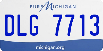 MI license plate DLG7713