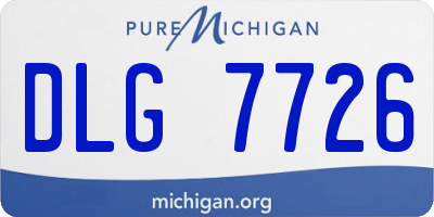 MI license plate DLG7726
