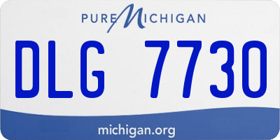 MI license plate DLG7730