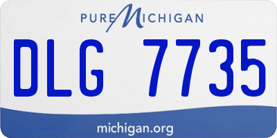 MI license plate DLG7735