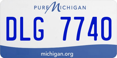 MI license plate DLG7740