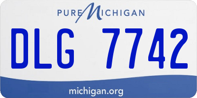 MI license plate DLG7742