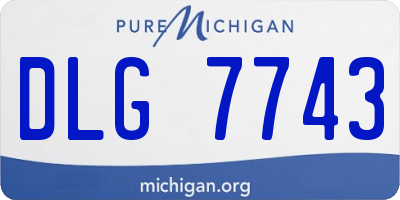 MI license plate DLG7743