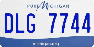 MI license plate DLG7744