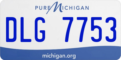 MI license plate DLG7753