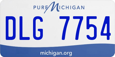 MI license plate DLG7754