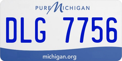 MI license plate DLG7756