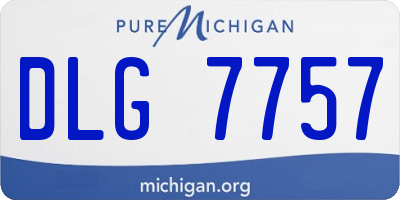 MI license plate DLG7757