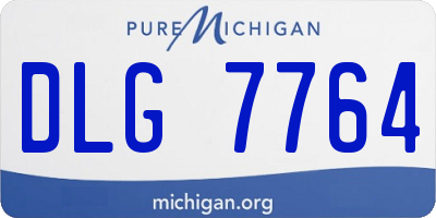 MI license plate DLG7764