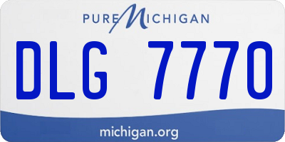 MI license plate DLG7770