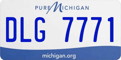 MI license plate DLG7771