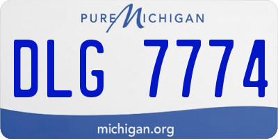 MI license plate DLG7774