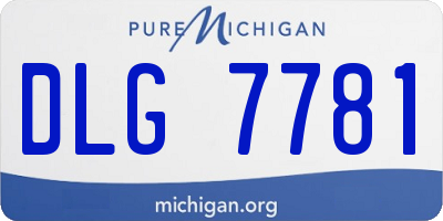 MI license plate DLG7781