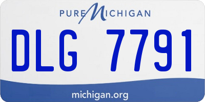 MI license plate DLG7791