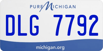 MI license plate DLG7792