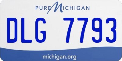 MI license plate DLG7793