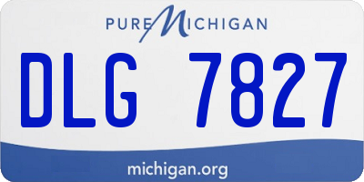 MI license plate DLG7827