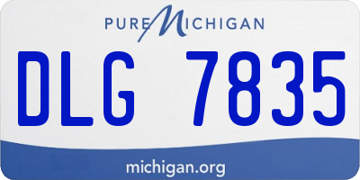 MI license plate DLG7835